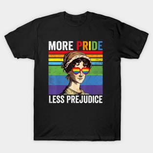 More Pride Less Prejudice Pride Month T-Shirt